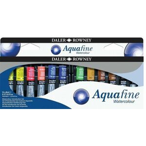 Daler Rowney Aquafine Watercolour Paint Set de vopsele acuarela 12 x 8 ml imagine