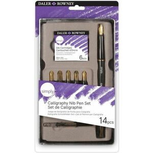 Daler Rowney Simply Accessories Calligraphy Set Simply Black imagine