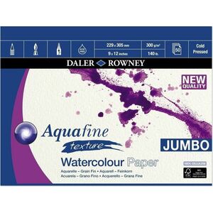 Daler Rowney Aquafine Texture Watercolour Paper Aquafine 22, 9 x 30, 5 cm 300 g Carnete de Schițe imagine