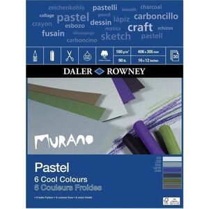 Daler Rowney Murano Pastel Paper 40, 6 x 30, 5 cm 160 g Cool Colours Carnete de Schițe imagine