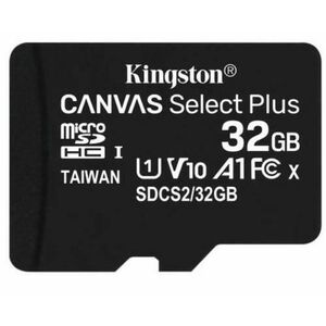 Card de memorie MicroSD Kingston Canvas Select Plus, 32GB, UHS-I, Class 10 + Adaptor SD imagine