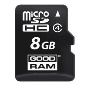 Card memorie GOODRAM microSDHC 8GB, Clasa 4 + Adaptor microSD imagine