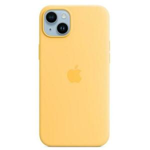Protectie Spate Apple Silicone pentru Apple iPhone 14 Plus, Magsafe (Portocaliu) imagine