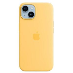 Protectie Spate Apple Silicone pentru Apple iPhone 14 , Magsafe (Portocaliu) imagine