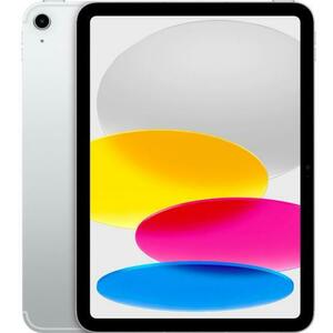 Tableta Apple iPad 10 Cellular (2022), Procesor A14 Bionic Hexa-Core, IPS LED Capacitive touchscreen 10.9inch, 64GB Flash, Camera 12MP, Wi-Fi, Bluetooth, 5G, iPadOS (Argintiu) imagine