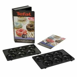 Set 2 placi pentru gogosi Tefal Snack Collection+ Carte de retete, XA801112 imagine