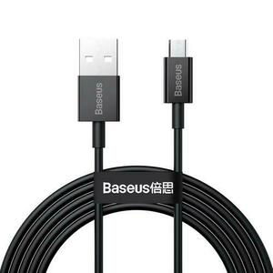 Cablu alimentare si date Baseus, Superior, Fast Charging, USB la Micro-USB 2A 2m, Negru imagine