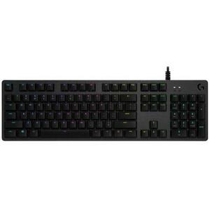 Tastatura Gaming Mecanica Logitech G512 Carbon RGB, GX Blue Switch, US Layout, USB (Negru) imagine
