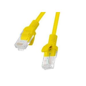 Cablu UTP Lanberg PCU6-10CC-0025-Y, CAT.6, 0.25m (Galben) imagine