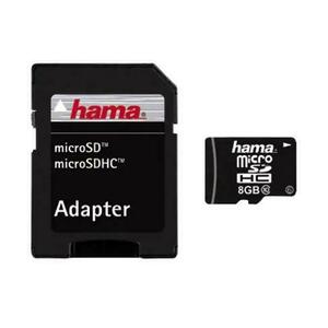 Card de memorie Hama micro SDHC 8GB, Clasa 10 + Adaptor imagine