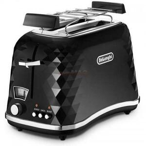 Prajitor paine Delonghi CTJ2103.BK, 900W, 2 felii (Negru) imagine