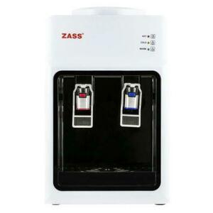 Dozator apa de birou, Zass ZTWD 13C cu compresor, Putere incalzire 550W, putere racire 90W, Protectie copii la robinetul de apa fierbinte, functional cu bidoane de apa 11 l si 19 l (Alb/Negru) imagine