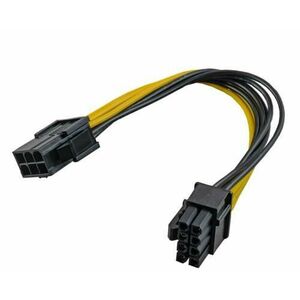Cablu de alimentare Akyga, PCI Express 6 pin, 8pin, 0.28 m imagine