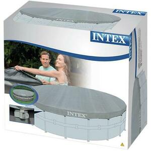 Prelata Intex Deluxe 28040, pentru piscine rotnde cu diametrul 4.88m imagine