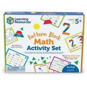 Set activitati educative cu 124 piese colorate Mozaic matematic Learning Resources imagine