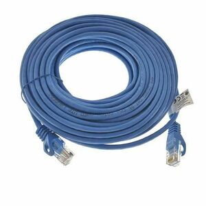 Cablu UTP, Lanberg 40458, cat.5e, mufat 2xRJ45, lungime 15m, AWG 26, 100 MHz, de legatura retea, ethernet, Albastru imagine