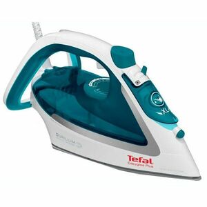 Fier de calcat TEFAL EasyGliss Plus FV5718E0, 2500W, 190g/min, Easygliss Plus , Durilium AirGlide, functie calcare verticala, Auto OFF, Autosteam, alb&albastru, turcoaz imagine