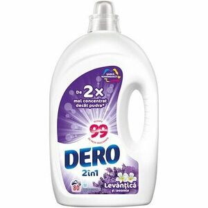 Detergent lichid Dero 2in1 Levantica si iasomie, 80 spalari, 4L imagine