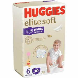 Scutece Chilotel Huggies Elite Soft Pants 6, Mega, 15-25 kg, 30 buc imagine