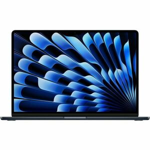 Laptop Apple MacBook Air 15.3'', cu procesor Apple M3, 8 nuclee CPU si 10 nuclee GPU, 16GB, 1TB, Midnight, INT KB imagine