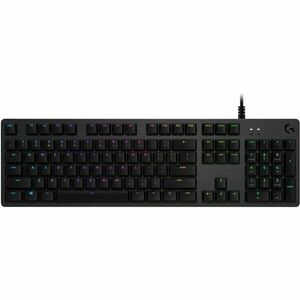 Tastatura gaming mecanica Logitech G512, Iluminare RGB, Switch GX Blue, US INT, Carbon imagine