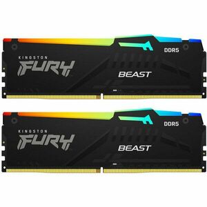 Memorie Kingston FURY Beast RGB 64GB DDR5 6000MHz CL30 Dual Channel Kit imagine