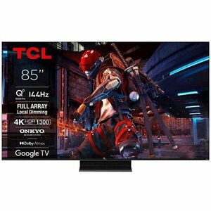Televizor TCL QLED 85C745, 214 cm, Smart Google TV, 4K Ultra HD, 100Hz, Clasa F (Model 2024) imagine