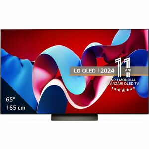 Televizor OLED LG evo 65C41LA, 164 cm, Smart, 4K Ultra HD, 100 Hz, Clasa F (Model 2024) imagine