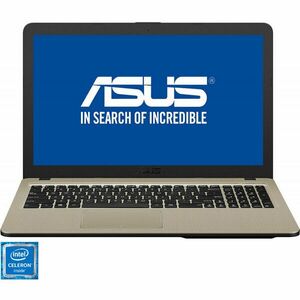 Laptop ASUS 15.6'' VivoBook 15 X540NA, HD, Intel Celeron N3350, 4GB, 500GB, GMA HD 500, No OS, Chocolate Black imagine