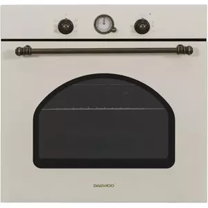Cuptor incorporabil Daewoo DWBIO-6707RBJ, Electric, 80 l, Rimer analog rustic, Crem rustic imagine