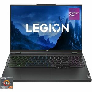 Laptop Lenovo Legion Pro 5 16ARX8 cu procesor AMD Ryzen™ 9 7945HX pana la 5.4GHz, 16, WQXGA, IPS, 240Hz, 2x 16GB SO-DIMM DDR5-5200, 1TB SSD, NVIDIA® GeForce RTX™ 4060 8GB GDDR6, No OS, Onyx Grey imagine