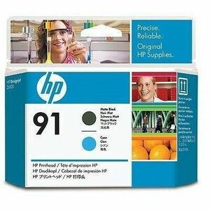 HP C9460A INK 91 Printhead Matte Black and Cyan for: Designjet Z6100, Z6100PS C9460A imagine