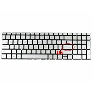 Tastatura Argintie HP Envy X360 15-CR iluminata layout US fara rama enter mic imagine