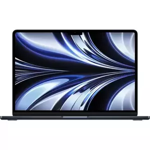 Notebook Apple MacBook Air 13 (2022) 13.6" Apple M2 8-core GPU 8-core RAM 8GB SSD 256GB Tastatura US Midnight Black imagine