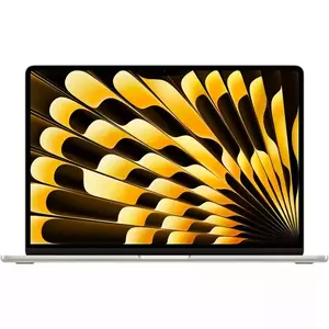 Notebook Apple MacBook Air 15 (2024) 15.3" Apple M3 8-core GPU 10-core RAM 16GB SSD 512GB Tastatura INT Starlight imagine