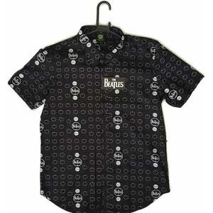 The Beatles Tricou polo Drum and Apples Black L imagine