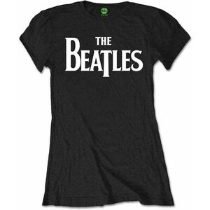 The Beatles Tricou Drop T Logo Black S imagine