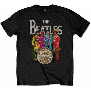 The Beatles Tricou Unisex Sgt Pepper (Retail Pack) Black M imagine