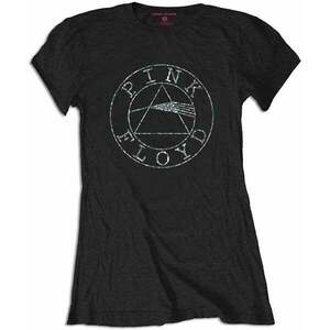 Pink Floyd Tricou Circle Logo (Diamante) Black S imagine