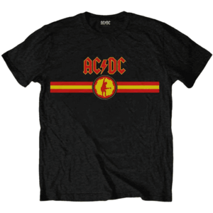 AC/DC Tricou Logo & Stripe Black XL imagine