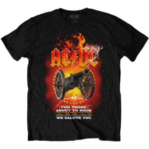 AC/DC Tricou FTATR 40th Flaming Black S imagine