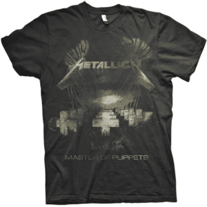 Metallica Tricou Master Of Puppets Distressed Black L imagine