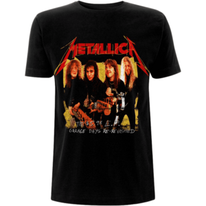 Metallica Tricou Garage Photo Yellow Black L imagine