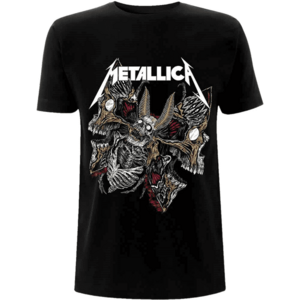 Metallica Tricou Skull Moth Black 2XL imagine