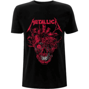 Metallica Tricou Heart Skull Black S imagine