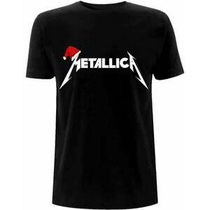 Metallica Tricou Santa Hat Logo Black S imagine