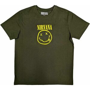Nirvana Tricou Yellow Smiley Verde L imagine