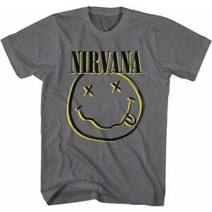 Nirvana Tricou Inverse Smiley Charcoal S imagine