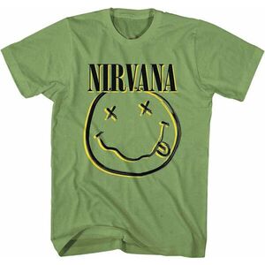 Nirvana Tricou Inverse Smiley Verde XL imagine