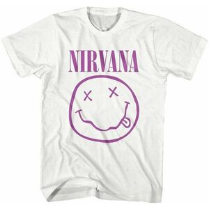 Nirvana Tricou Purple Smiley White M imagine